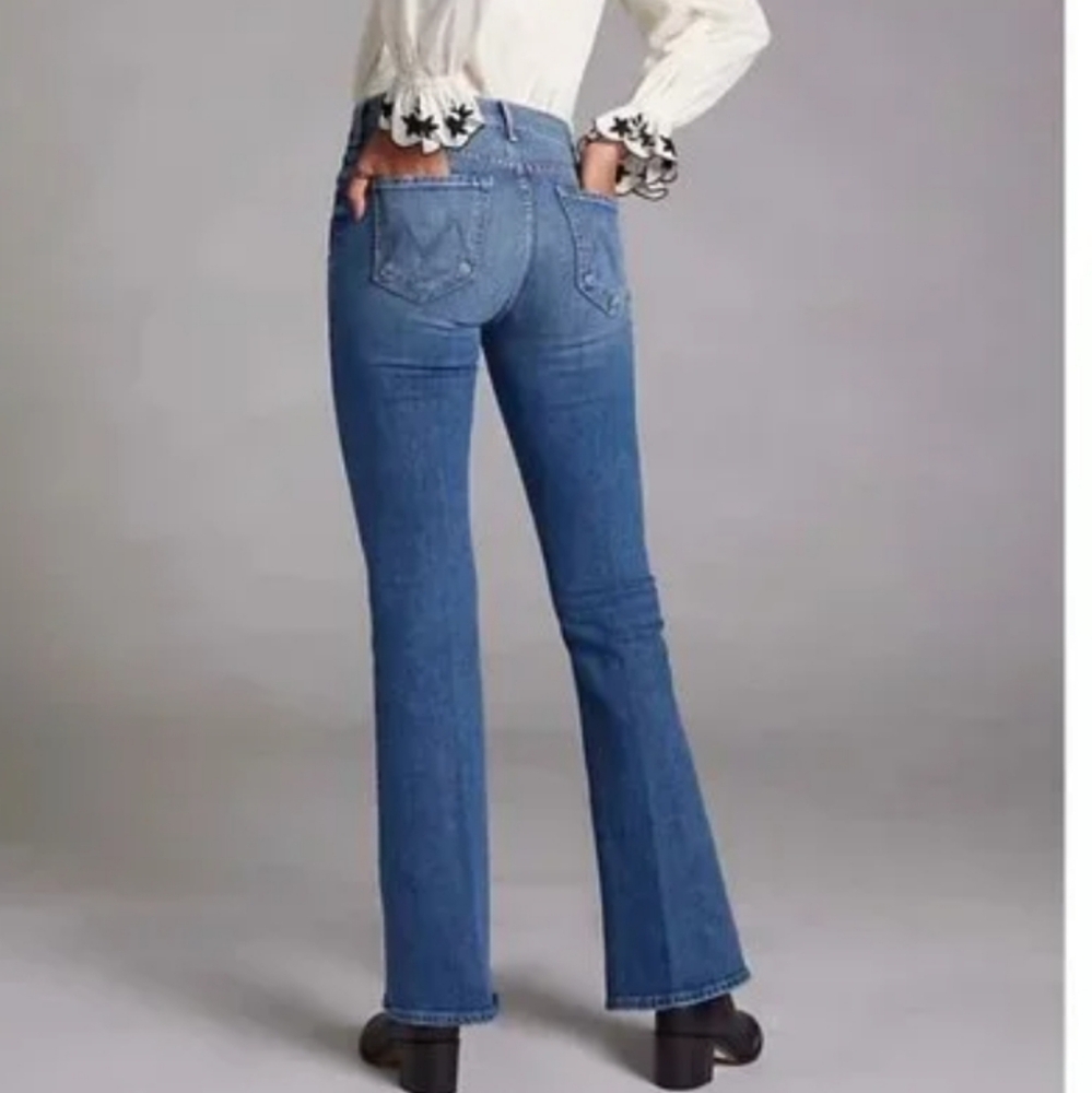 Mother The Weekender Flare Jeans In Love Bombs - Picture 6 of 16
